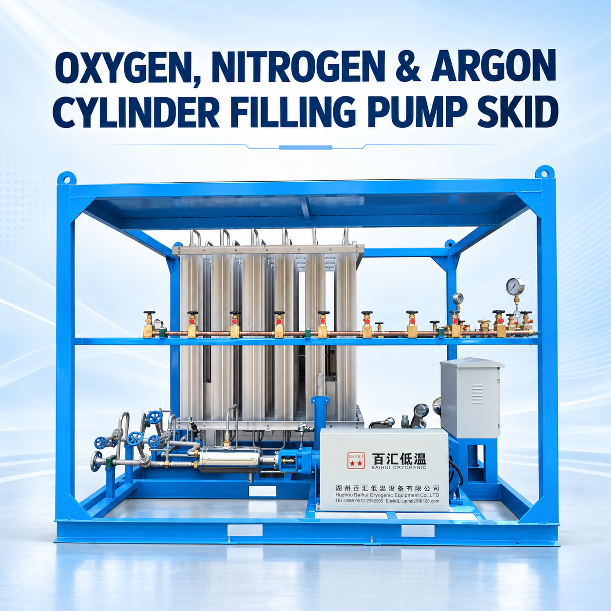 From Cryogenic Liquid to High-Pressure Cylinders: How an Oxygen, Nitrogen and Argon Filling Pump Skid Works